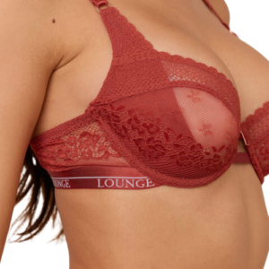 Burnt Red Liberty Balcony Bra